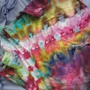 Tie dye midi skirt
